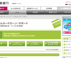 徳島銀行「とくぎんカードローン・サポート」
